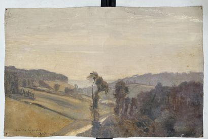 Maurice GOSSLIN-PARELLE (1876-1931) : PAYSAGE...