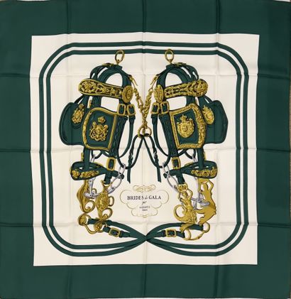HERMES Paris - Hugo GRYGKAR. Carré en soie...