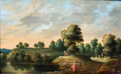 Lucas van UDEN (1595-1672) : PAYSANS DANS...