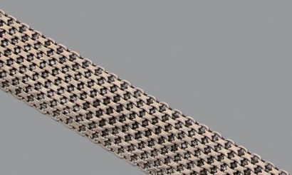 Bracelet ruban souple cotte de maille en...