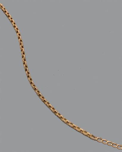 Collier ras du cou en or jaune 18K (750),...