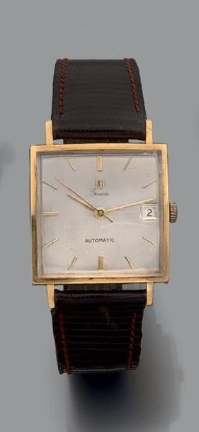 Montre bracelet automatique à boîtier carré...