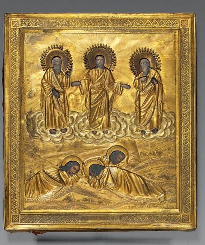 Transfiguration.
Le Christ est figuré sur...
