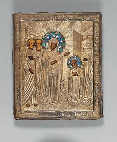 L'Apparition de la Vierge à saint Serge.
Adorateur...