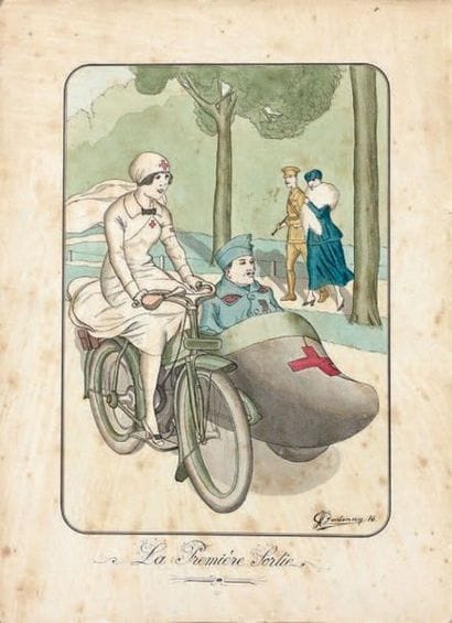 Charles-Henry CONTENCIN

LA PREMIÈRE SORTIE.
Aquarelle...