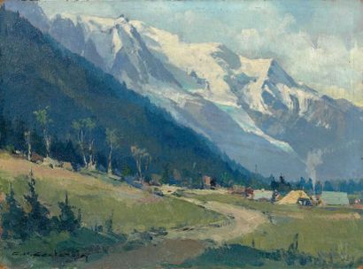 Charles-Henry CONTENCIN

VALLÉE DE CHAMONIX.
Huile...
