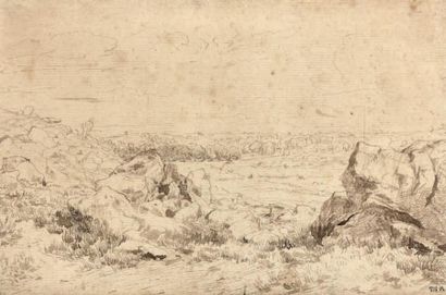 Théodore ROUSSEAU (1812-1867)

LES ROCHERS,...