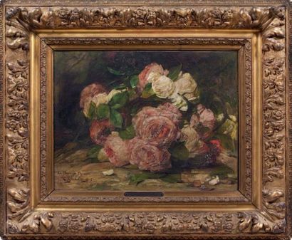 Georges JEANNIN (1841-1925)

JETÉ DE ROSES,...