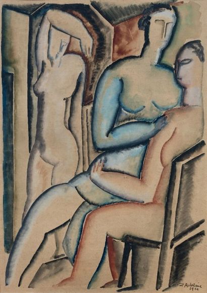 Ossip ZADKINE (1890-1967)

TROIS FEMMES,...