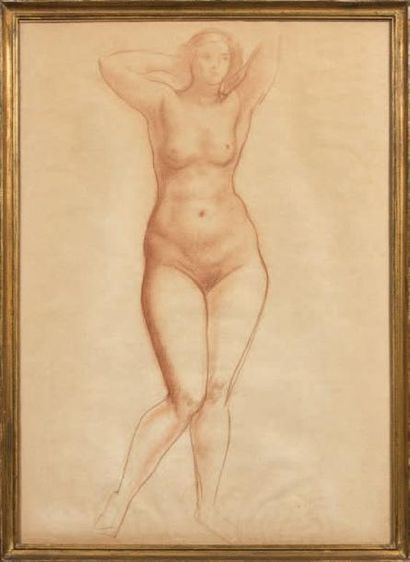 André DERAIN (1880-1954)

NU AUX BRAS LEVÉS.
Sanguine,...