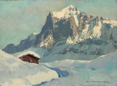 Charles-Henry CONTENCIN

LE WETTERHORN.
Huile...