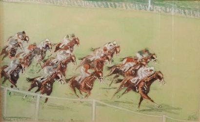 J. DAVID (XXème siècle):

GRAND PRIX DE PARIS,...