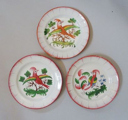 LES ISLETTES et EST:

Lot de trois assiettes...