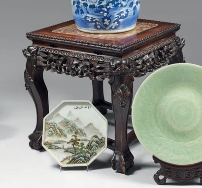 CHINE - XIXème siècle
Table basse en bois...