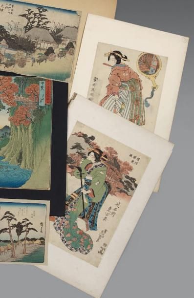 Keisai Eisen (1790 - 1848)
Deux oban tate-e,...
