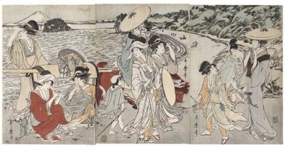 Kitagawa Utamaro (1753? - 1806)
Triptyque...