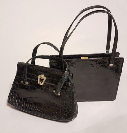 A33. LANCEL. Petit sac à main de dame en...