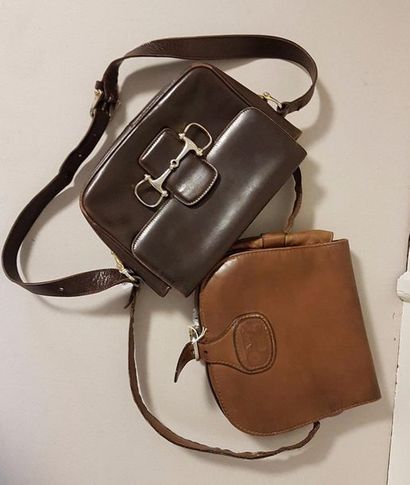 A50. CELINE. Deux sacs bandoulières à rabat...
