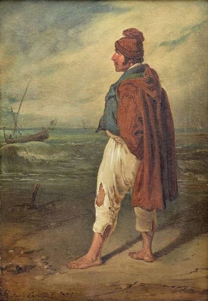 Raffaele CARELLI (1795-1854)
PECHEUR NAPOLITAIN,...