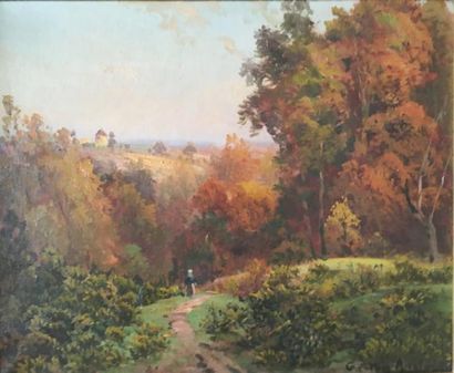 Gaston ANGLADE (1854-1919)
PROMENEURS DANS...