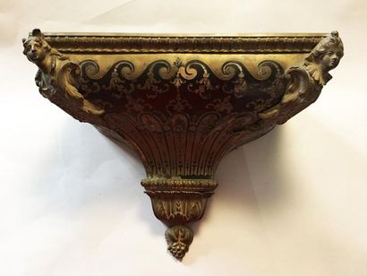 Cul de lampe de cartel en marqueterie Boulle...