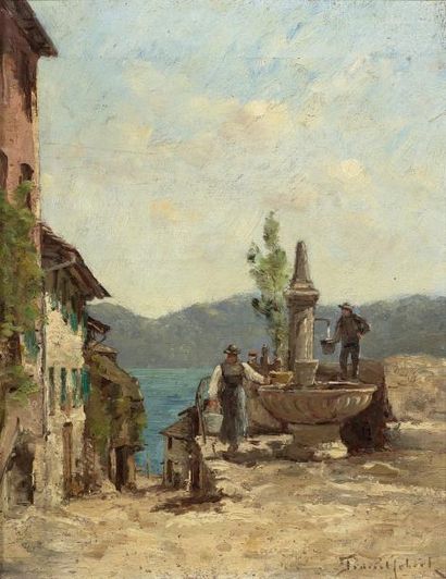 Paul Désiré TROUILLEBERT (1829-1900)
VILLAGEOIS...