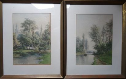 NERESTY (?)
- BORD DE RIVIÈRE.
- PECHEURS...