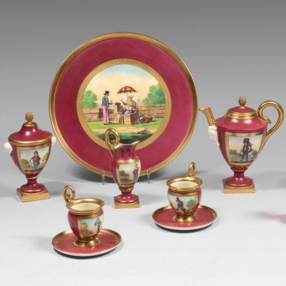 NIDERVILLERS
Tête à tête en porcelaine à...