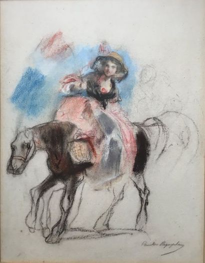 CAMILLE ROQUEPLAN (1803-1855)
JEUNE FEMME...