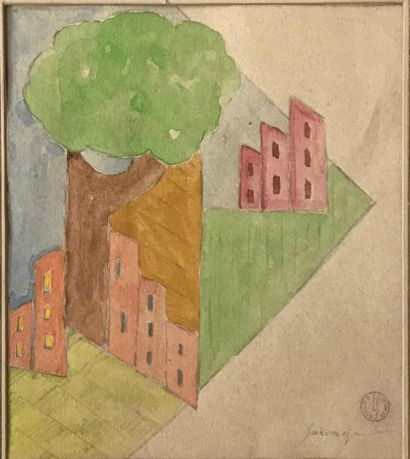 Léopold SURVAGE (1879-1968):
MAISON DANS...