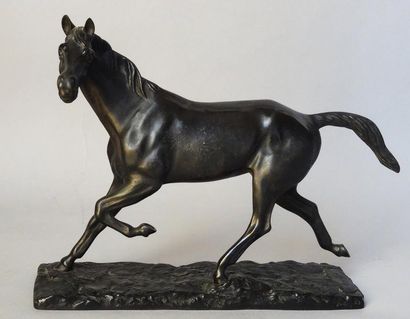 Irénée ROCHARD (1906-1984)
ÉTALON TROTTANT.
Épreuve...
