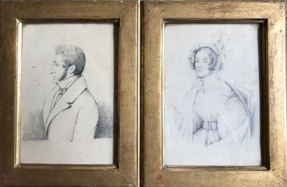 ECOLE FRANCAISE DU XIXème siècle
PORTRAITS...