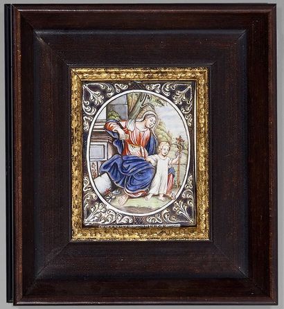 Email de Limoges représentant la Vierge,...