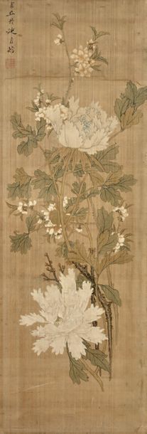 CHINE - XIXème siècle

Encre polychrome sur...