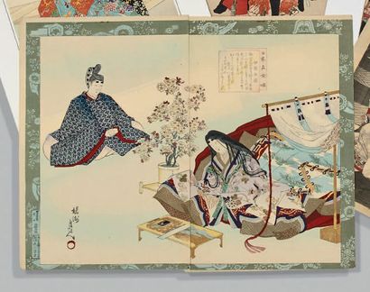 Toyohara Chikanobu (1830-1912)

Un triptyque,...