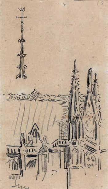 ALBERT LEBOURG (1849-1928)

FLECHE ET ARCHITECTURE...