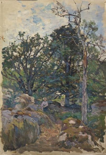 Edmond PETITJEAN (1844-1925)

PROMENEUSE...