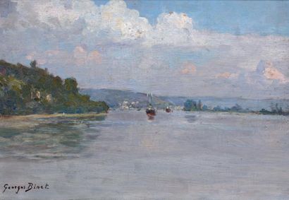 Georges BINET (1865-1949)

BATEAUX SUR LA...