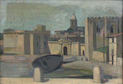 Gaston GOOR (1902-1977)

VUE D'UN PORT ITALIEN...