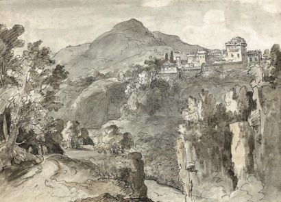 Pierre LELU (Paris 1741-1810)

PAYSAGE D'ITALIE...