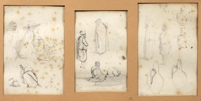 Adrien DAUZATS (1804-1868)

TROIS FEUILLES...