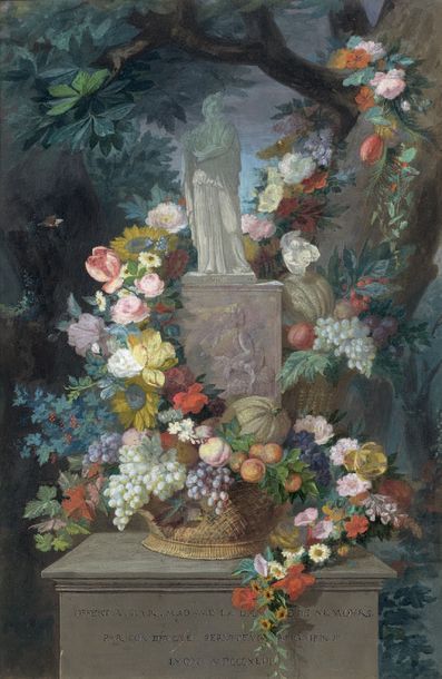 Jean-Marie REIGNIER (1815-1886)

FLORE.
Gouache,...