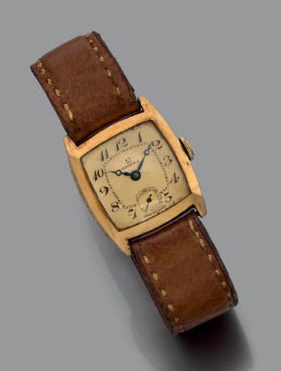 Montre bracelet d'homme en or jaune 18K (750)...
