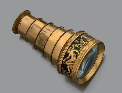 Lorgnette de théâtre télescopique en laiton...
