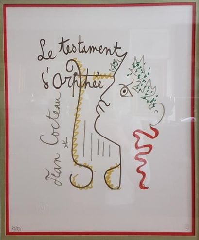 JEAN COCTEAU (1889-1963), d'après
LE TESTAMENT...