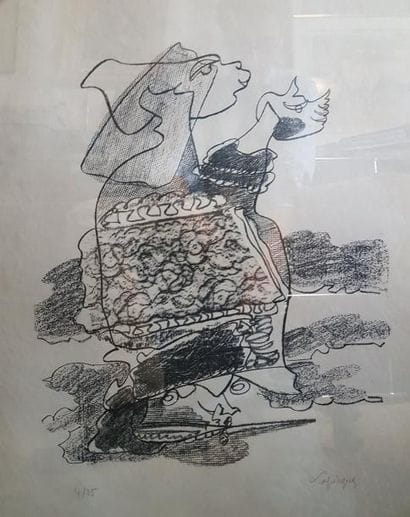 Charles LAPICQUE (1898-1988)
JEZABEL.
Lithographie...