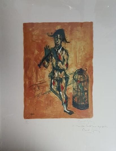 Bernard LIGNON (né en 1928)
ARLEQUIN MUSICIEN...