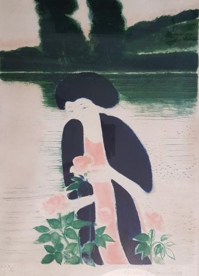 André BRASILIER (né en 1929)
LA FEMME AUX...