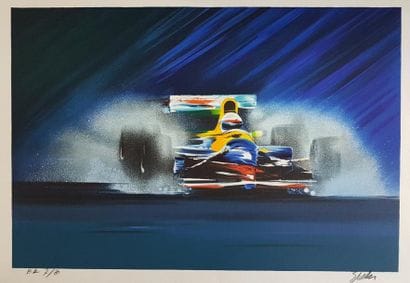 Victor SPAHN (né en 1949)
RENAULT F1.
Lithographie...