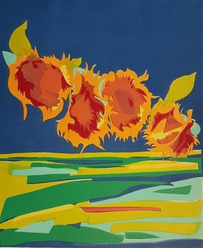 Anne AKNIN (née en 1929)
HOMMAGE A VAN GOGH...